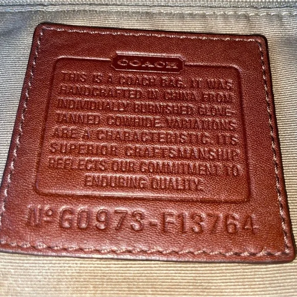 Coach Brown Leather Hobo Shoulder Bag - F13764 + FREE Twilly - Picture 10 of 15